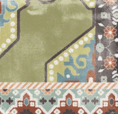 Płytka podłogowa ścienna szalon przetarty zielony niebieski beż patchwork ABK Play Capret Mix Multicolor 20x20 86829