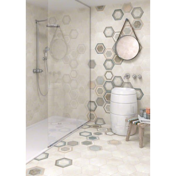 Vives Hexágono Rift Crema 23x26,6 płytka gresowa heksagonalna 153434