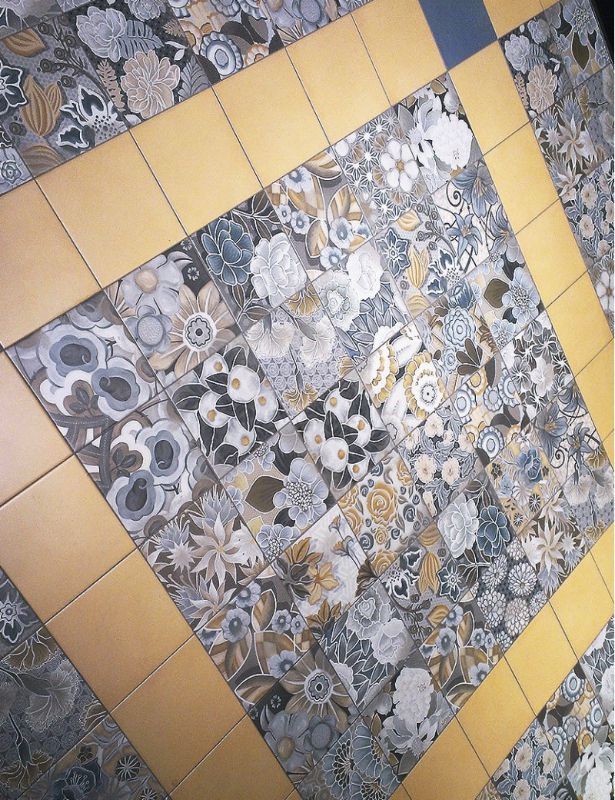 Vives Vodevil Flore Gris 20x20 płytki patchworkowe gresowe 155414
