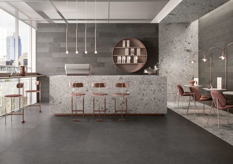 Italgraniti Ceppo Di Gre Grey Naturale 80x80 płytki gresowe imitujące lastryko 133819