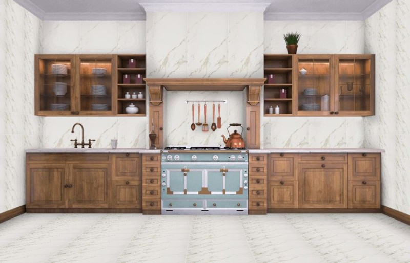 Gres marmur biały złota żyła Casalgrande Padana Marmoker Statuario Oro mat 120x120 6,5mm 63379