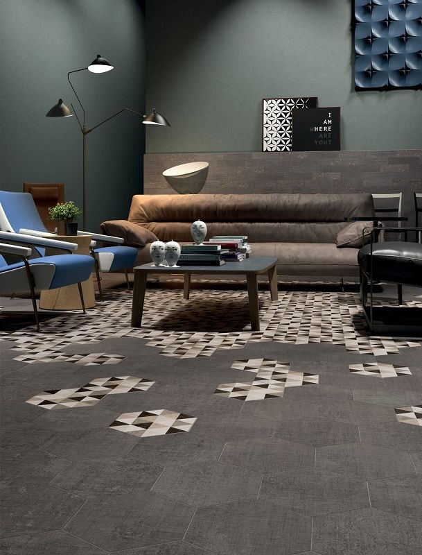 Marca Corona Textile Taupe Esagona 25x21,6 D625 płytki heksagonalne 144679