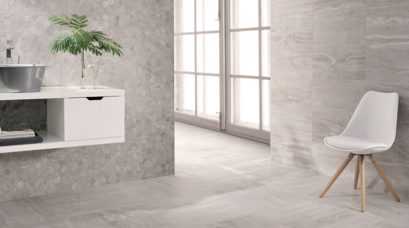 Gres trawertyn kamień szary Coem Reverso Grigio lap 60X120 9334