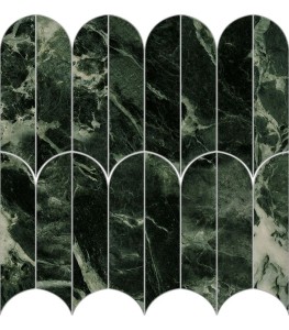 Marazzi Allmarble Verde Aver Lux Mosaik Ventaglio 29,8x29,8 - Marmoroptik Fliesen M9PF