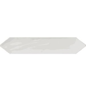 Cifre Monochrome Picket Weiß Hochglanz 7,5x30 Wandfliese