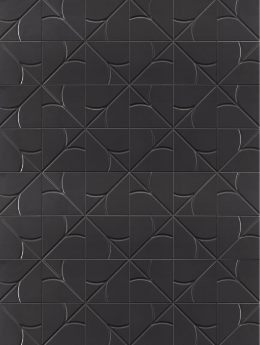 Płytki łazienkowe czarne Mainzu Zen Eda black 15X15 50555