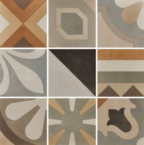 Fioranese Boho Mix 20x20 cm Patchworkfliesen in Braun und Beige