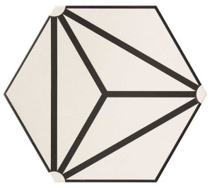 Realonda Osaka White 28,5x33 hexagonale Fliesen