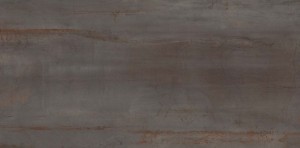 Flaviker Rebel Lead PF60004048: Rostfarbene, metallisch-graue, 60x120 Fliesen aus antikem Feinsteinzeug