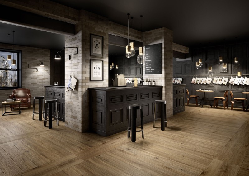 Gresy drewnopodobnę długie rustykalne brąz Marazzi Treverktrend Rovere Scuro 19x150 10862