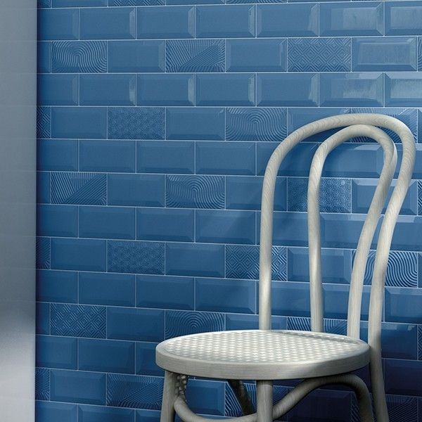 Equipe Metro Blue 7,5x15 płytka ścienna 158998