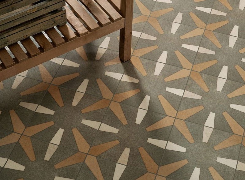 Płytki patchworkowe beż brąz Fioranese Cementine Boho 6 20x20 bn 33348