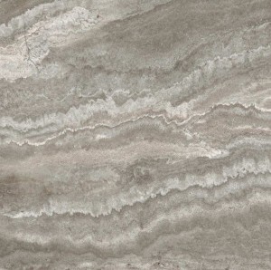 Casalgrande Padana Marmoker Travertino Titanium: Mattgraue Travertin-Fliese 118x118