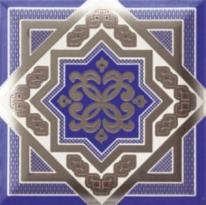 Mainzu Zoco Blu 15x15 Fliesen, Orient Fliesen, quadratisch, dunkelblau