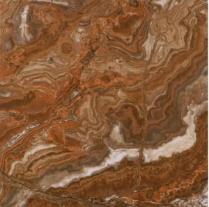 Aparici Agate Rosso Pulido: Rostfarbene Marmoroptik Fliesen 44,63x44,63