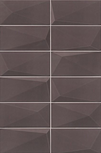 Cegiełki wypukłe nowoczesne brąz Mainzu Diamond Graphite 10x20 dms 55042