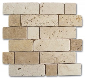 Dune Mosaico Travertino Backstein 30,5x30,5, Artikel 184996: Rustikale Wandverkleidung
