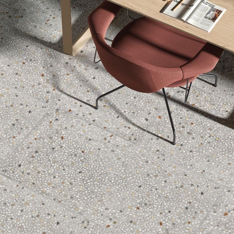 Ariana Anima Ghiaia Grigio Naturale 60x120 płytki gresowe imitujące lastryko 114360