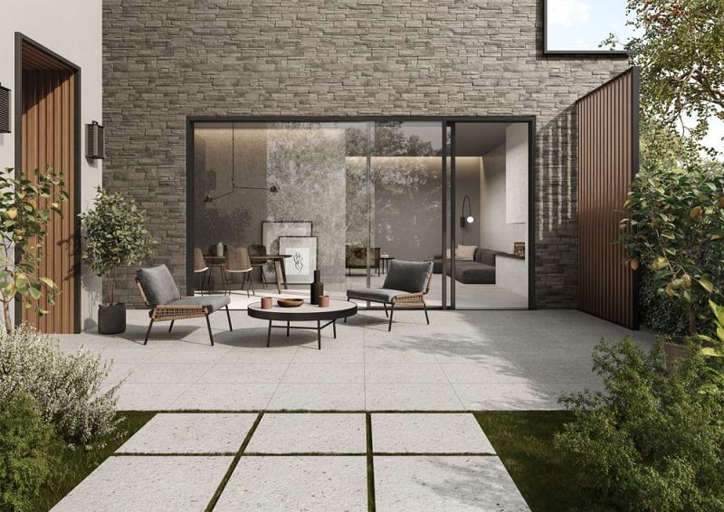 Saime Frammenta Bianco Naturale 60x120 płytka lastryko gresowa 150501