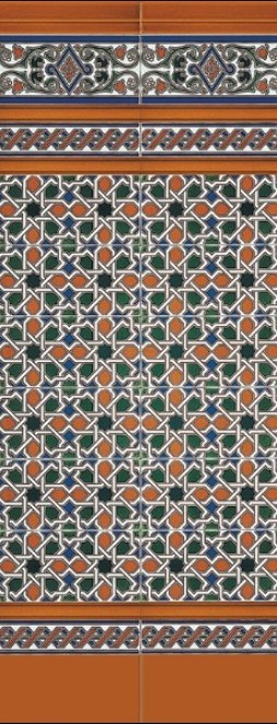 Cokoły ścienne rude Mainzu Zócalo Cuarteo Azul Cordón Melado -M 3x20 64830