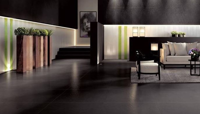 Gres kamień brąz struktura satyn Padana Architecture Dark Grey 60x60 39009