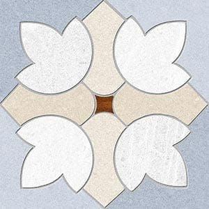 Vives Seine Garigliano-R Cielo 15x15 Patchwork Fliesen aus Gres