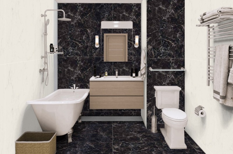 Płytki imitujące brązowy marmur Marazzi Grande Marble Look Saint Laurent Lux 120x240 36789