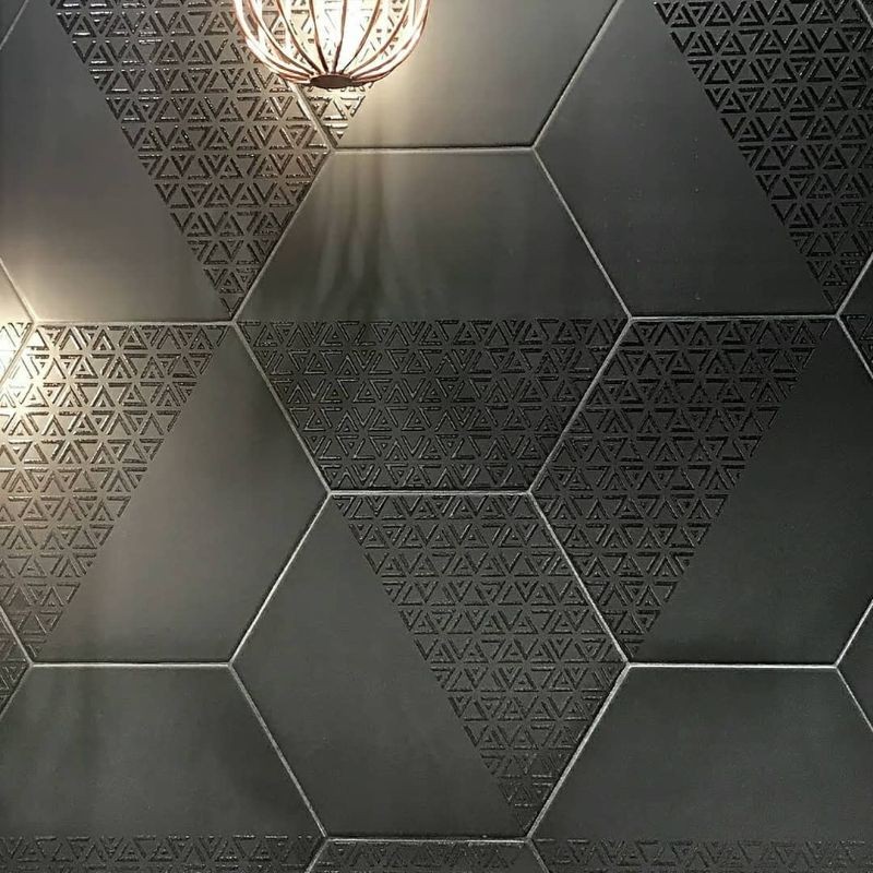 Realonda Opal Deco Black 28,5x33 płytki heksagonalne 150074