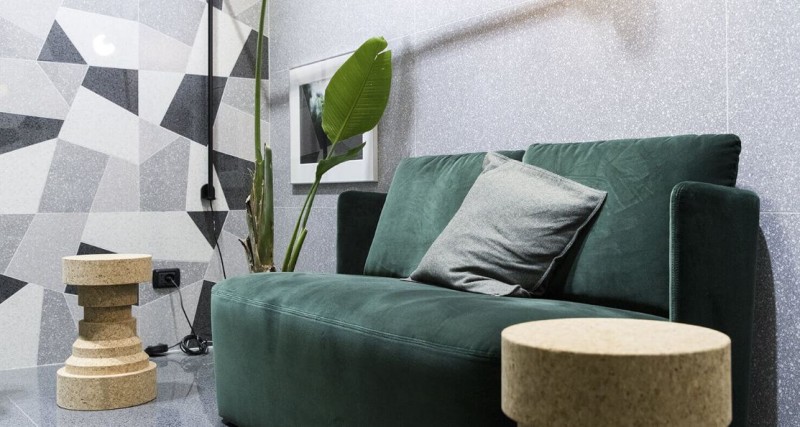 Płytki lastryko kamień beż szary Marazzi Pinch White M8D9 120x120 100252