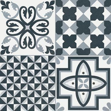 Gayafores Heritage Black 33,15x33,15 płytki patchwork podłogowe 131830