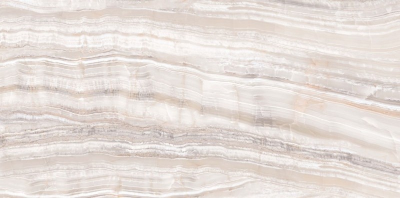 Płytki podłogowe duże marmur beż onyks z biała żyła Abk Sensi Onice Beige mat 160x320 86339
