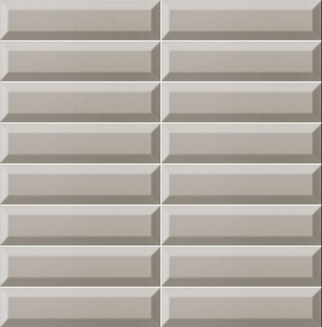Płytki fazowane wąskie szare w polysku Mainzu Settecento Bissel Gris Brillo 7,5x30 54386