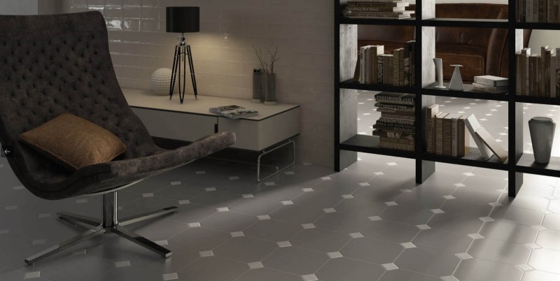 Płytki gres Equipe Octagon Taco Gris Mate 4,6x4,6 21215