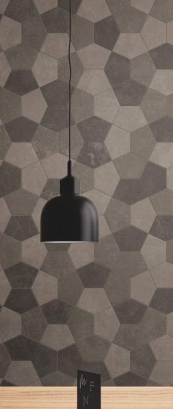 Mozaika imitująca beton architektoniczny Casalgrande Padana Resina Penta 31,6 × 63,2 40104