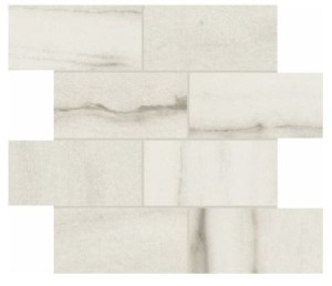 Florim Rex Prexious Rex White Fantasy Mosaikfliese: Glänzend 7,5x15 cm