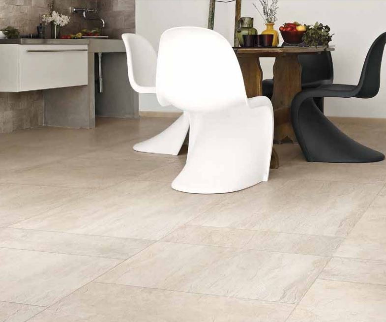 Płytki podłogowe cienkie kamień beżowy Florim Rex Ardoise Magnum Ecru 60x120x6mm 95297