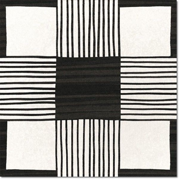Equipe Caprice Deco Cloth B&W 20x20 płytka gresowa 126959