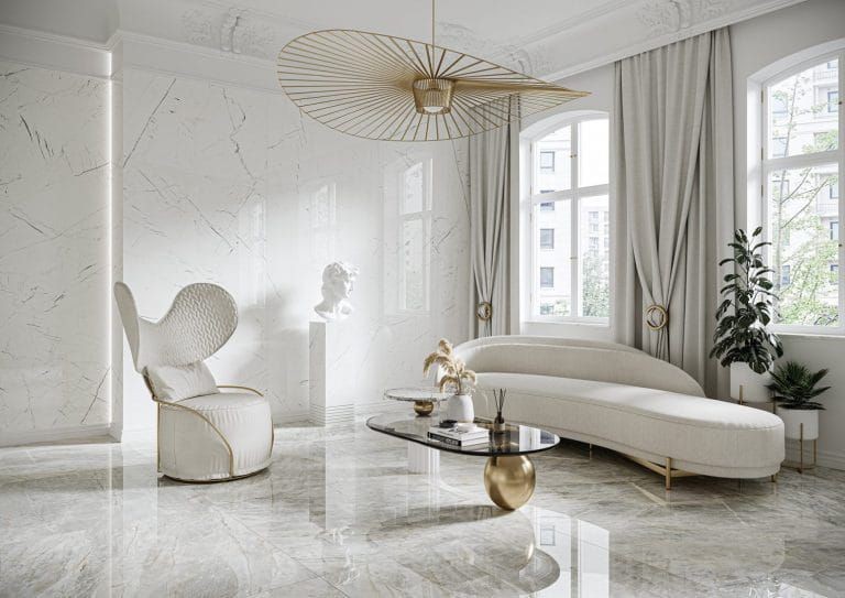 Cerrad Marmo Thassos White 119,7x119,7 płytki gresowe imitujące marmur 105322