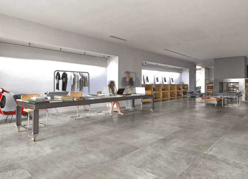 Płytki podłogowe beton przetarty szare Florim Floor Gres Rawtech Raw- Dust natur 80x180 94712