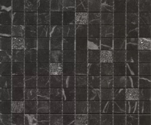 Casalgrande Padana Marmoker Mosaico Nero Creta Lucida: Marmoroptik Fliesen 29,5x29,5