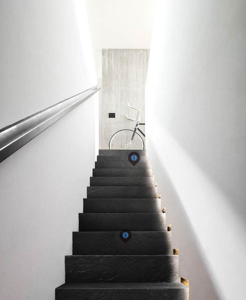 Płytki gres naturalny czarny kamień Marazzi Mystone Lavagna Nero M03V 75x150 37363