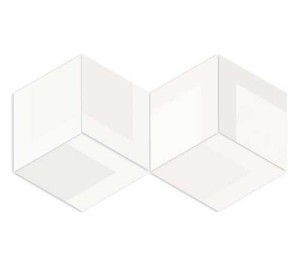 WOW Flow Diamond Dekor Weiß 14x24 Gresfliese
