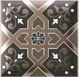 Marokkanische Fliesen Braun Muster Patchwork Mainzu HD Effekt Dekor Esna Braun 15x15