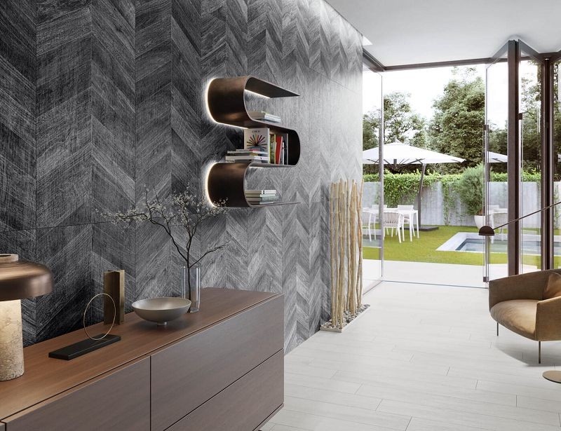 Ibero Artwood Chevron Black 60x120 płytki drewnopodobne 133343