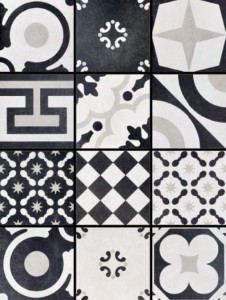 Fioranese Cementina B&W_Mix 20x20 CBW20R Fliese aus Feinsteinzeug