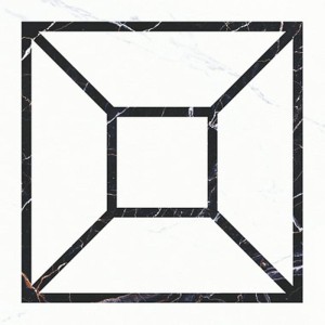 Aparici Apuane Centro White Pulido 89x89 Fliesen: Dekor-Gres