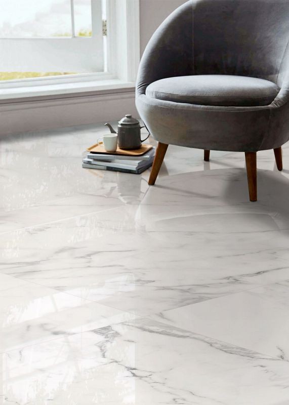 ITT Aral White Shiny Rect. 59,5x59,5 płytki marmurowe gresowe 134623