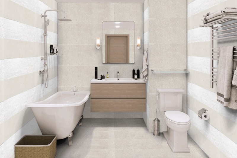 Płytki gresowe podłogowe beton beżowe Porcelanosa Bottega Caliza P1857071 59.6X59.6 15017