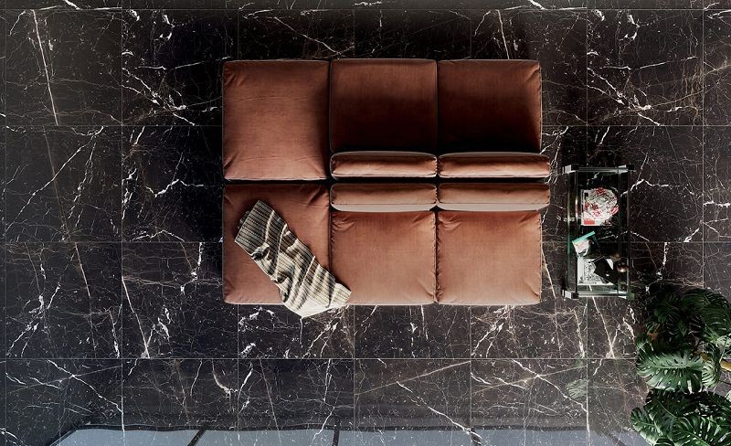 Cercom To Be Marble Portoro Lux 60x60 płytki gresowe imitujące marmur 120502