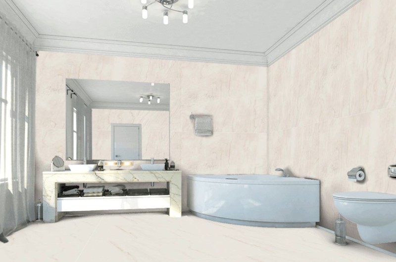 Płytki imitujące marmur ekri Marazzi Grande Raffaello Lux 120x120 36853